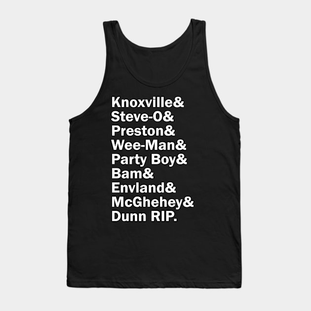 Funny Names x Jackass Tank Top by muckychris